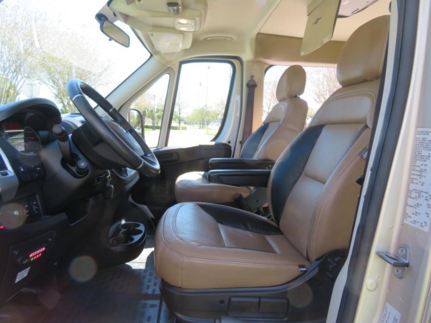 2016 Gold /Tan and Black Leather RAM Promaster (3C6TRVAG5GE) , located at 4301 Oak Circle #19, Boca Raton, FL, 33431, (954) 561-2499, 26.388861, -80.084038 - You are looking at a Gorgeous 2016 Ram Promaster Tempest X Handicap Wheelchair Conversion Van with 30K Original Miles, Lowered Floor, Dual Side Entry Doors, Power Passenger Side Entry Door, 750lb Braunability Wheelchair Lift, 4 Passenger Rear Power Bench Seat/Bed, Navigation, Rear Entertainment, Sur - Photo#79